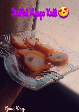 A picture of #Stuffed_Mango_Kulfi.