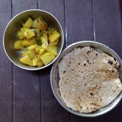 A picture of Garlic butter roti.