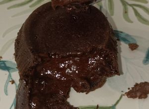 Una foto de Coulant de chocolate sin gluten