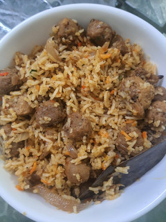 सोया बड़ी बिरयानी (soya vadi biryani recipe in Hindi) रेसिपी मुख्य फोटो