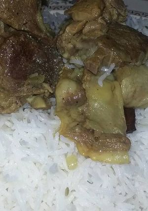 صورة لوصفة رز باللحم على طريقتي👌😋
