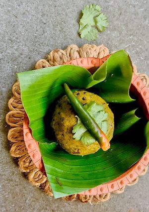 A picture of Pumpkin peel prawns bharta.