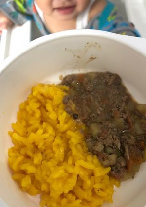 Foto resep MPASI Nasi Kuning & Sambal Goreng Hati