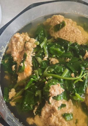 Hình của món Canh mùng tơi cà ra.