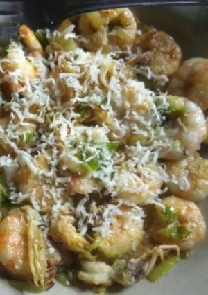 Foto resep Garlic butter shrimp / udang bawang putih dgn butter (keto)
