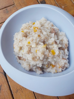 Foto resep Nasi Tim Daging Sapi (MPASI 8m+)