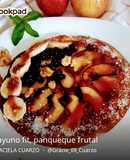 Desayuno fit, panqueque frutal