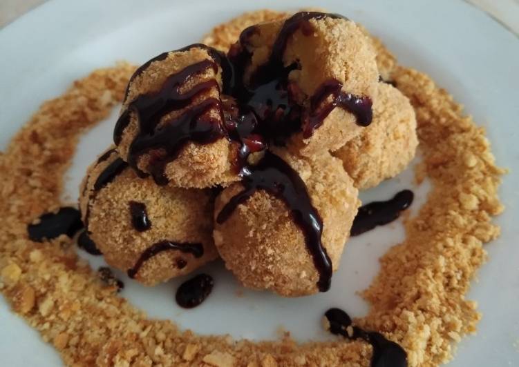 Resep Bola U-Biscuit with saus coklat by Dapur eNJi yang Sempurna