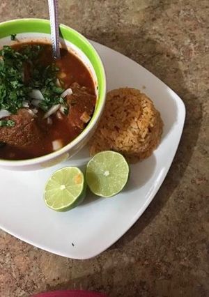 Una foto de Birria estilo jalisco
