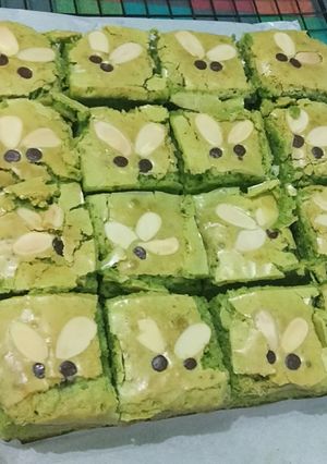Foto resep Fudge brownies green tea