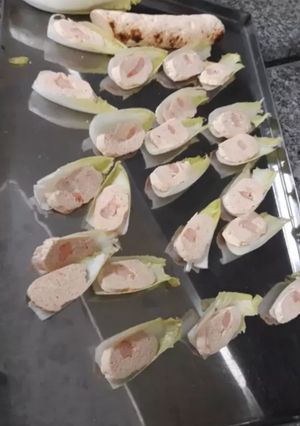 Una foto de Muosselines de salmón