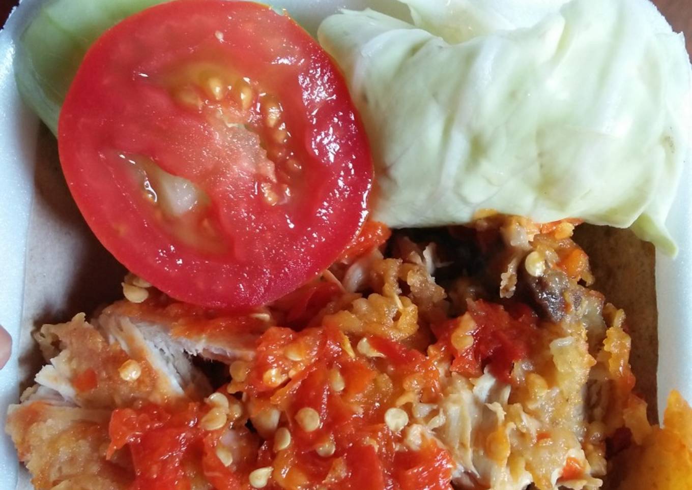 Ayam geprek endul ������