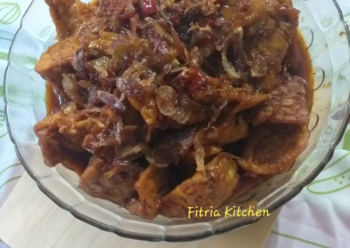 Semur Tempe Tahu Saus Tiram