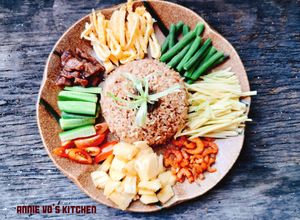 Hình của món Cơm chiên mắm ruốc ngũ sắc.