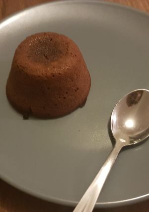 Une photo de Moelleux au chocolat avec coeur coulant caramel beurre salé
