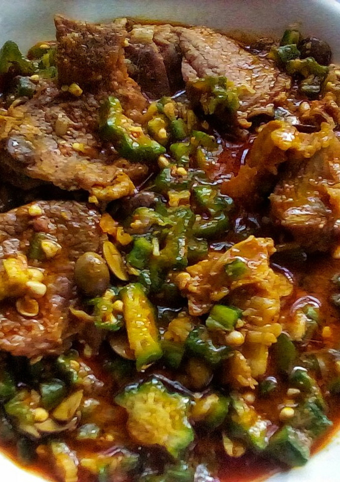 A picture of Simple Okra Soup.