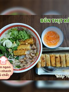 Hình của món Bún thịt xào.