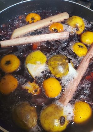 Una foto de Ponche de frutas