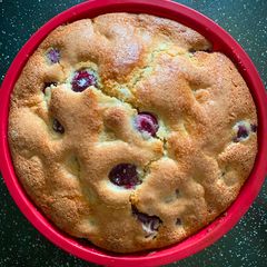 A picture of Turn of Fortune Cake - cherry and yuzu cake.