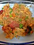 Easy one pan bacon fried rice
