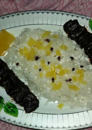 عکسی از دستور ژله چلو کباب