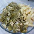 Revuelto de habichuelas planas