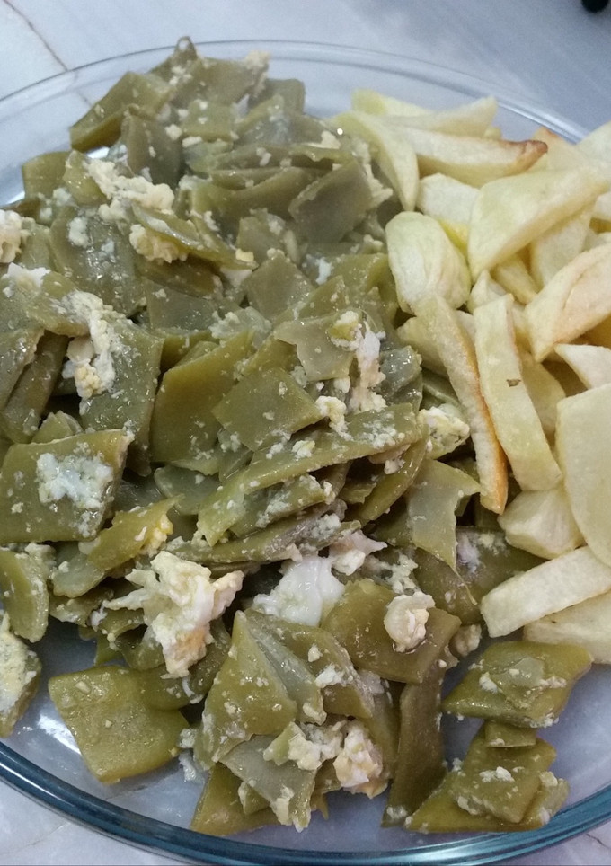 Una foto de Revuelto de habichuelas planas