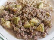 Una foto de picadillo de carne molida con oregano