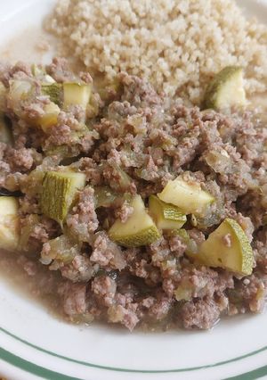 Una foto de Picadillo de res con tomate verde