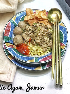Foto resep Mie Ayam Jamur 🍜🐔🍄🟫