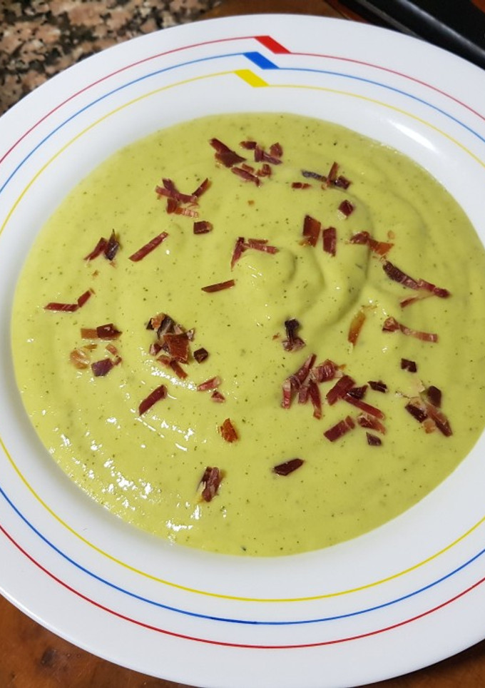Una foto de Crema de calabacín