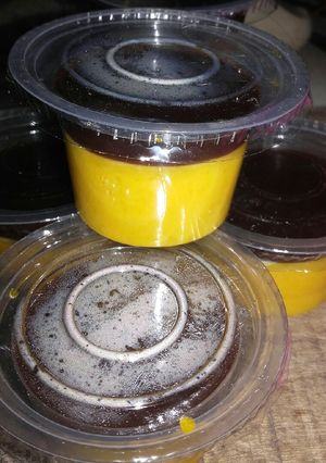 Foto resep Puding pumkin (labu kuning) cokelat