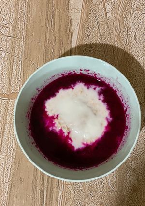 Foto resep MPASI SNACK buah naga 8 bulan