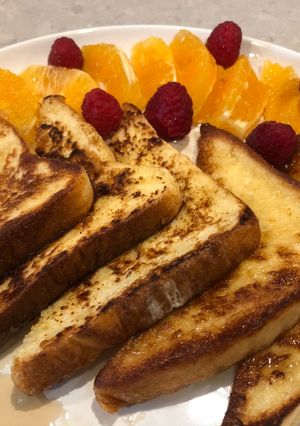รูปของ French toast แบบง่ายๆ #งบ60บาท