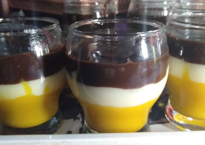Resep Puding Lapis Labu Tape Dan Coklat Oleh Ning S Kitchen Cookpad