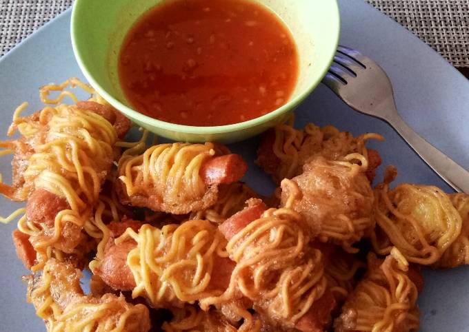 Resep Sosis Gulung Mie Camilan Enak Oleh Violita Yuwono Cookpad