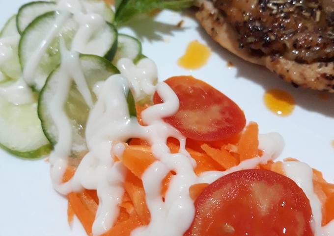 Cara Gampang Membuat SALAD SIMPLE seadanya dgn bahan kearifan lokal Anti Gagal