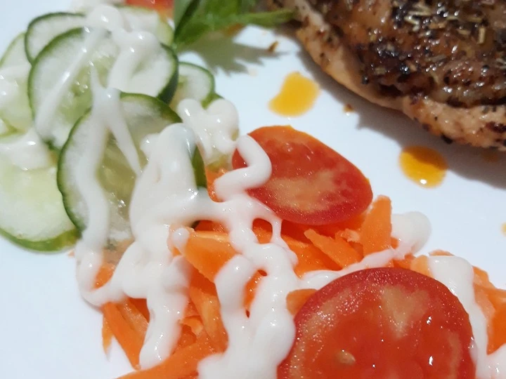 Cara Gampang Membuat Resep  SALAD SIMPLE seadanya dgn bahan kearifan lokal yang Bisa Manjain Lidah, Bisa Manjain Lidah