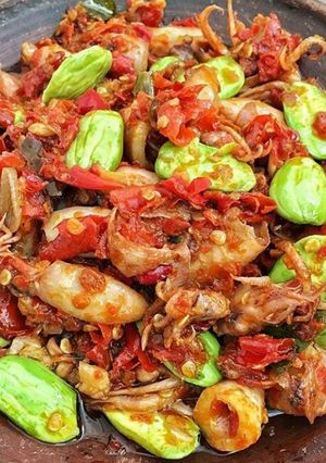Foto resep Cumi sambel petai ala dapoer mak decy