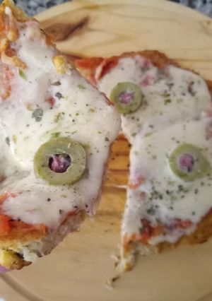 Una foto de Pizzetas de garbanzos en la planchetta 🍕
