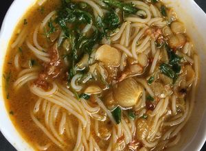 Hình của món Bún rạm.