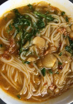 Hình của món Bún rạm.