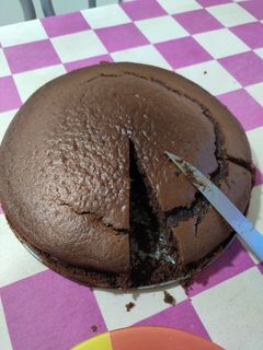 Una foto de Bizcochito de chocolate con ganache de chocolate