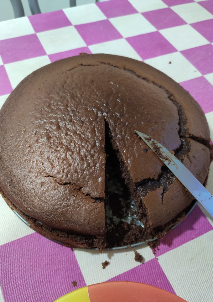 Una foto de Bizcochito de chocolate con ganache de chocolate