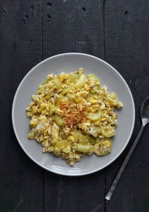 Foto resep Tumis Timun Telur