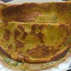 A picture of Green Moong Dal Chillas.