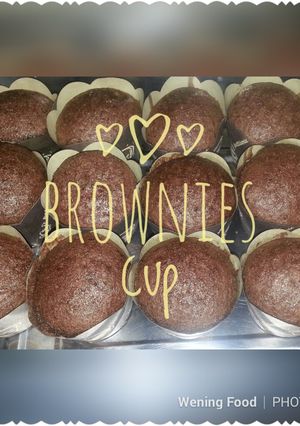Foto resep Brownies cup 3 sdm