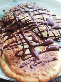 Una foto de Tortitas con chocolate low carb keto