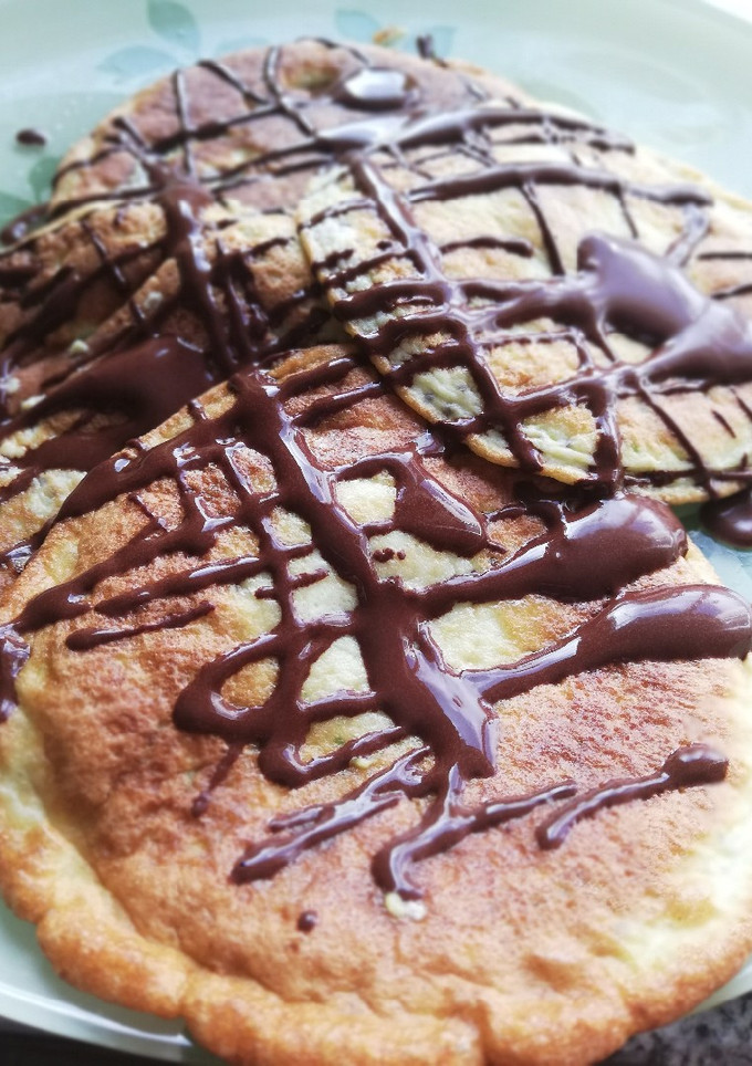 Una foto de Tortitas con chocolate low carb keto