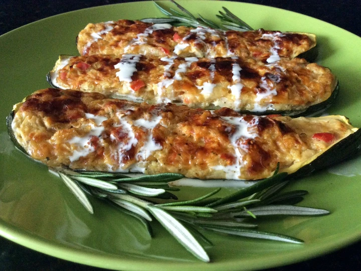 Easy Way Make Stuffed Zucchini which So Delicious